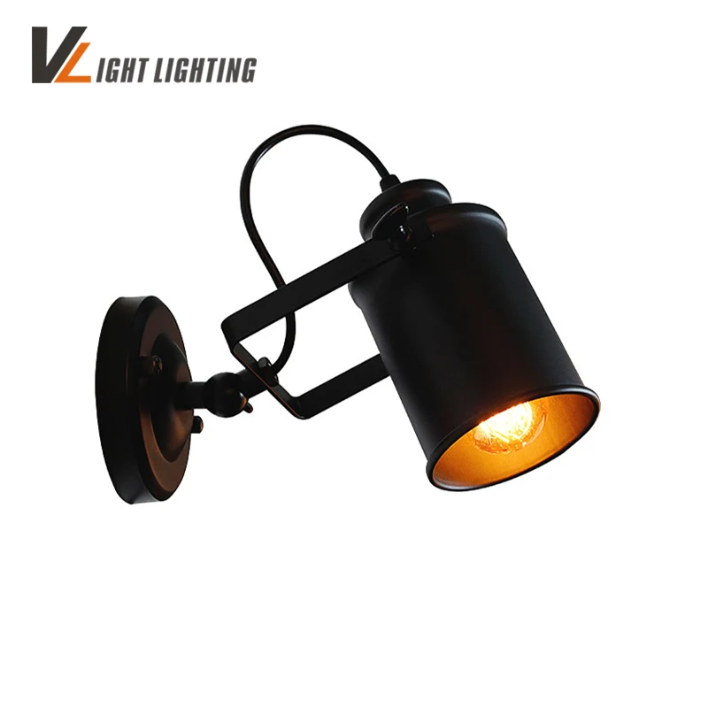 Retro Wall Lamp American Country Loft Style LED lamps Industrial Vintage Iron wall light for Bar Cafe Home Aisle Lamp Retro Wall Lamp American Country Loft Style LED lamps Industrial Vintage Iron wall light for Bar Cafe Home Aisle Lamp