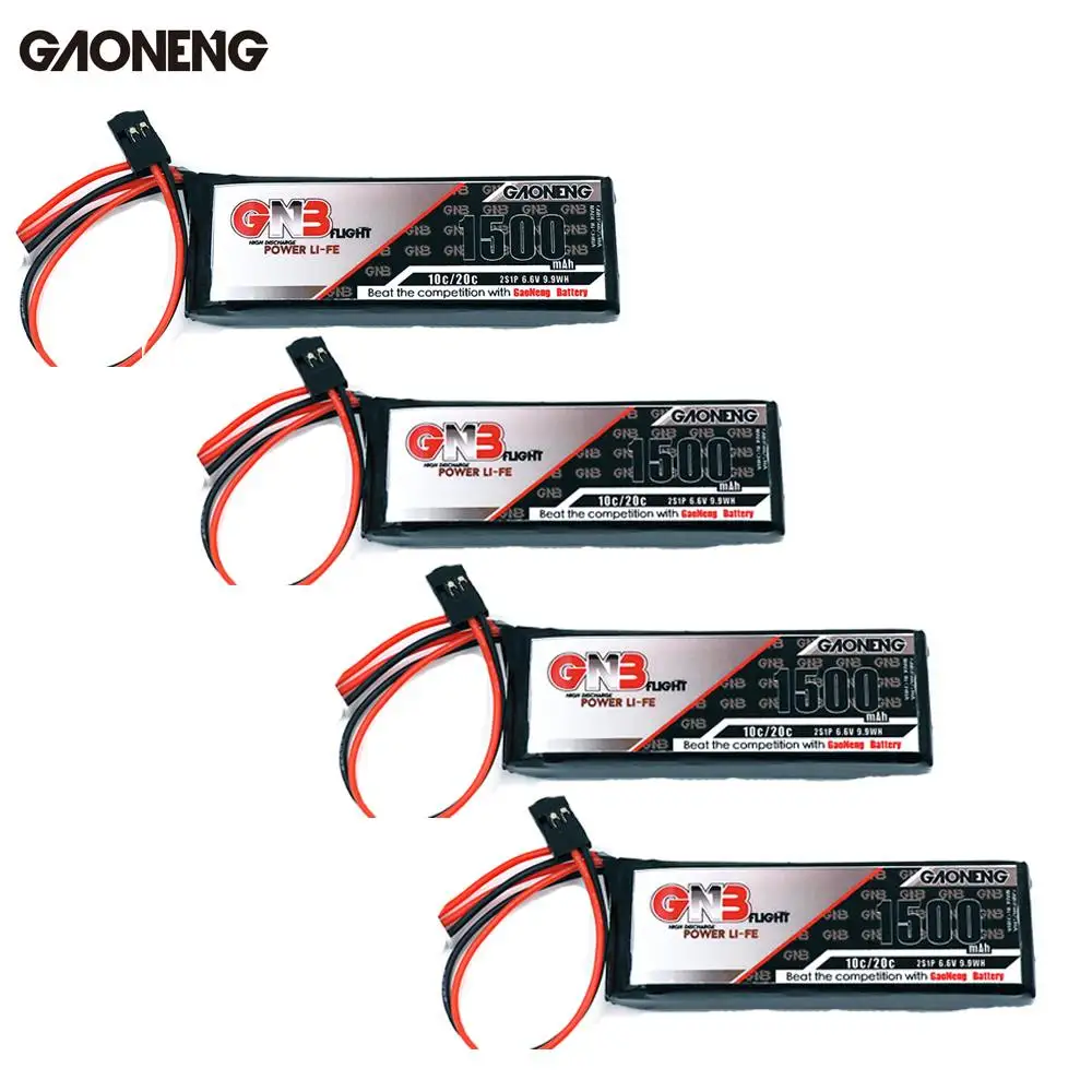 4 шт. Gaoneng GNB 1500 mAh 2 S 10C/20C 6,6 V 9,9 wh Аккумулятор для радиоуправляемого передатчика Дрон FPV гоночные части Радиоконтроллер