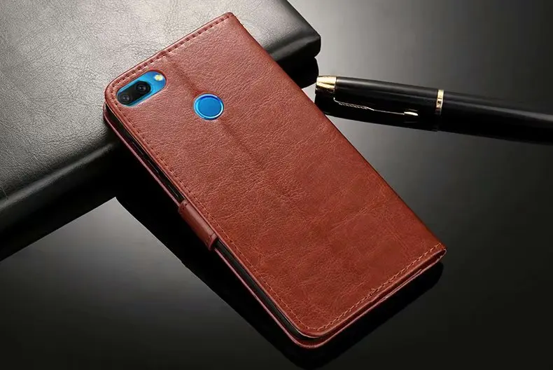 25 шт./лот кожаный чехол бумажник в виде книги Crazy Horse Lines для Samsung A9 2018 A7 A6S star Pro Lite