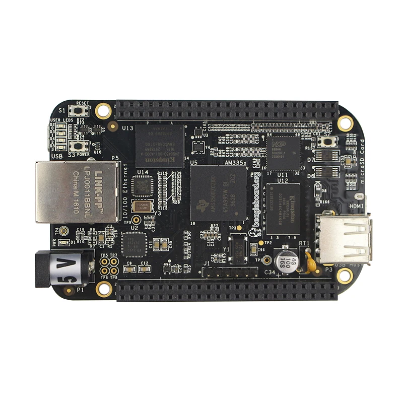 

2017 Beaglebone Black BB-Black Rev C 4GB eMMC AM335x Cortex-A8 Single Board Development Platform