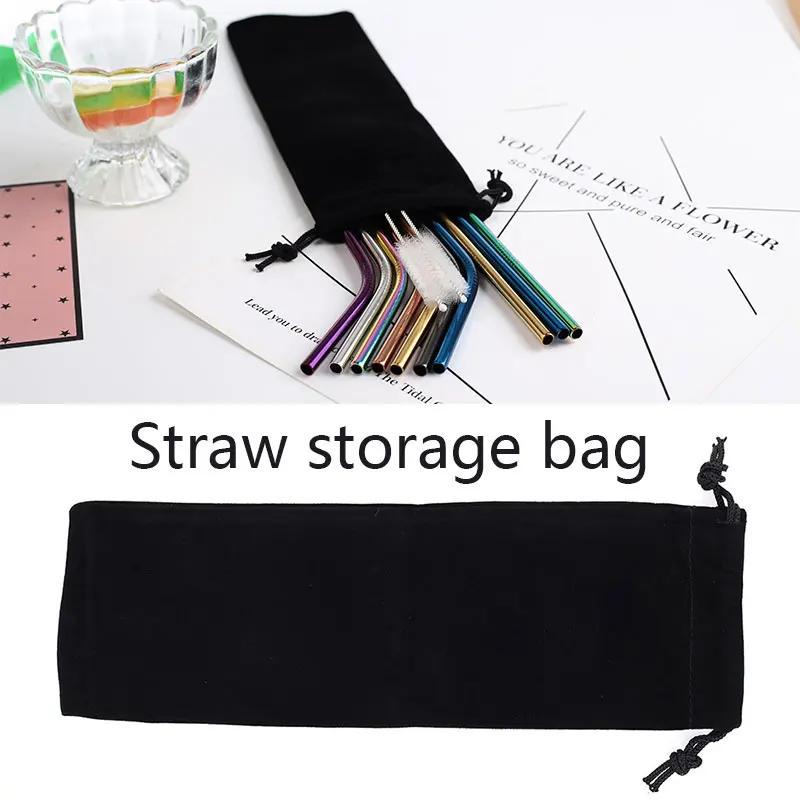 

Flannel Cloth Bag Bundle Pocket Birthday Kitchen Convenient Portable Fruit Juice