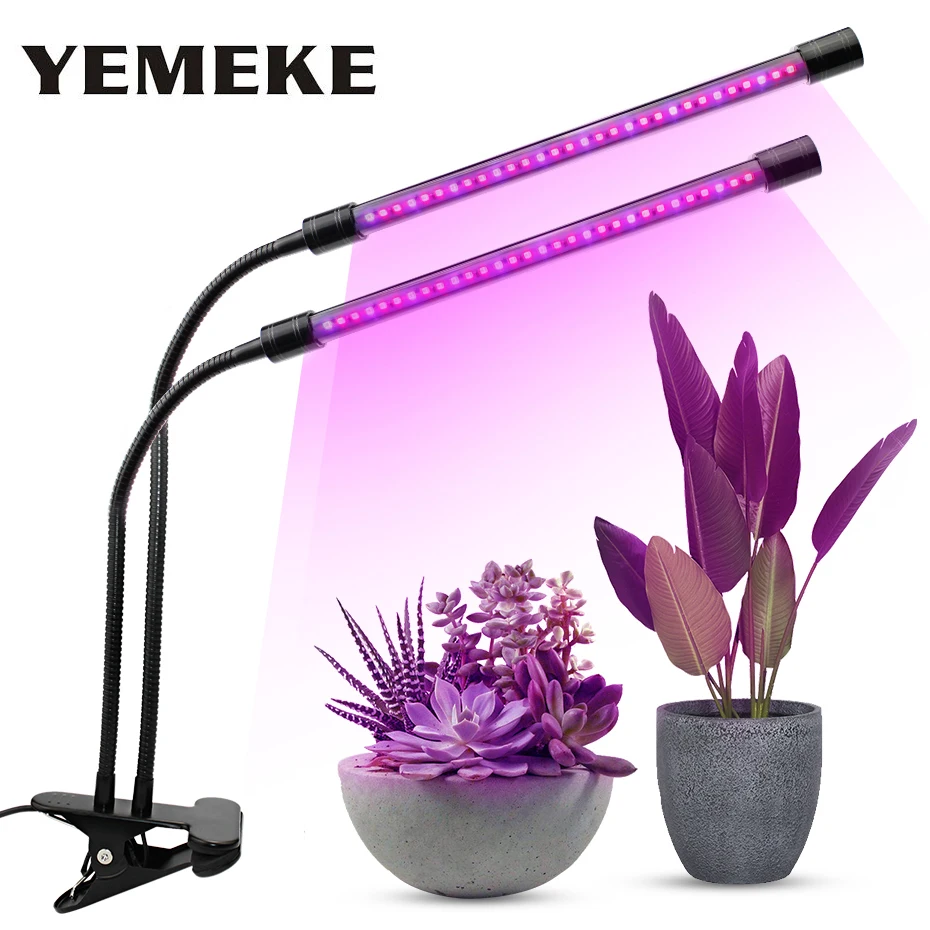 

Dimmable Led Lamp For Plants Aquarium AC100-240V 20W Full Spectrum Led Grow Lights 220V 400lm Three Modes Grow Lamp For Seedling