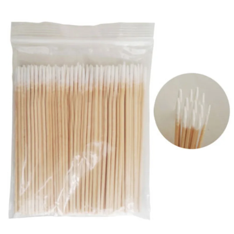 100pcs Permanent Microblading Wood Cotton Swab Makeup Bud Cosmetics Sticks For Makeup Beauty Tools