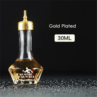 Высококачественная бутылочка для горькой настойки 30 мл/50 мл стеклянная бутылка для коктейлей горькая бутылка серебро/медь/золото - Цвет: Gold 30ml