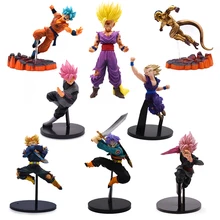8 Set Dragon Ball Z Super Saiyan Son Goku Gohan Freeza Trunks Action Figures Anime DBZ PVC Collection Model Gift For Kids Toy цена 8 Set Dragon Ball Z Super Saiyan Son Goku Gohan Freeza Trunks Action Figures Anime DBZ PVC Collection Model Gift For Kids Toy цены онлайн