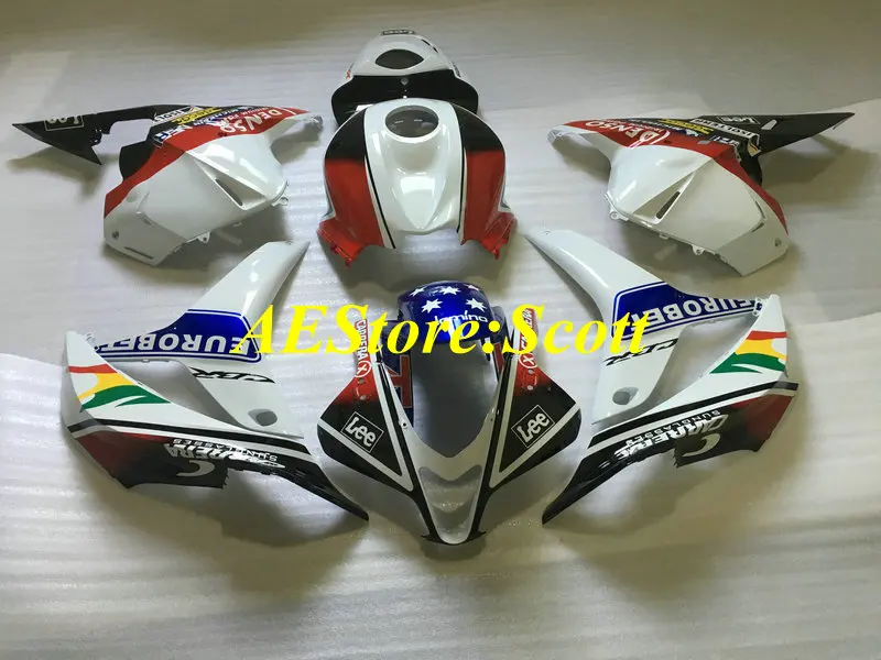 Комплект обтекателей под давлением для HONDA CBR600RR F5 09 10 11 12 CBR 600RR 2009 2010 2012 белый