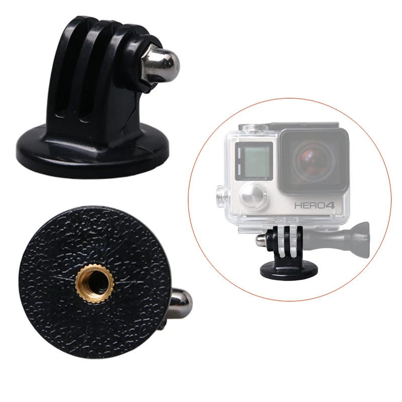 

Adapter for GoPro Accessories Mini Monopod Tripod Holder Case Mount Adapter Go Pro Hero 7 6 5 3+ for Xiaomi yi 4K SJ4000 Camera