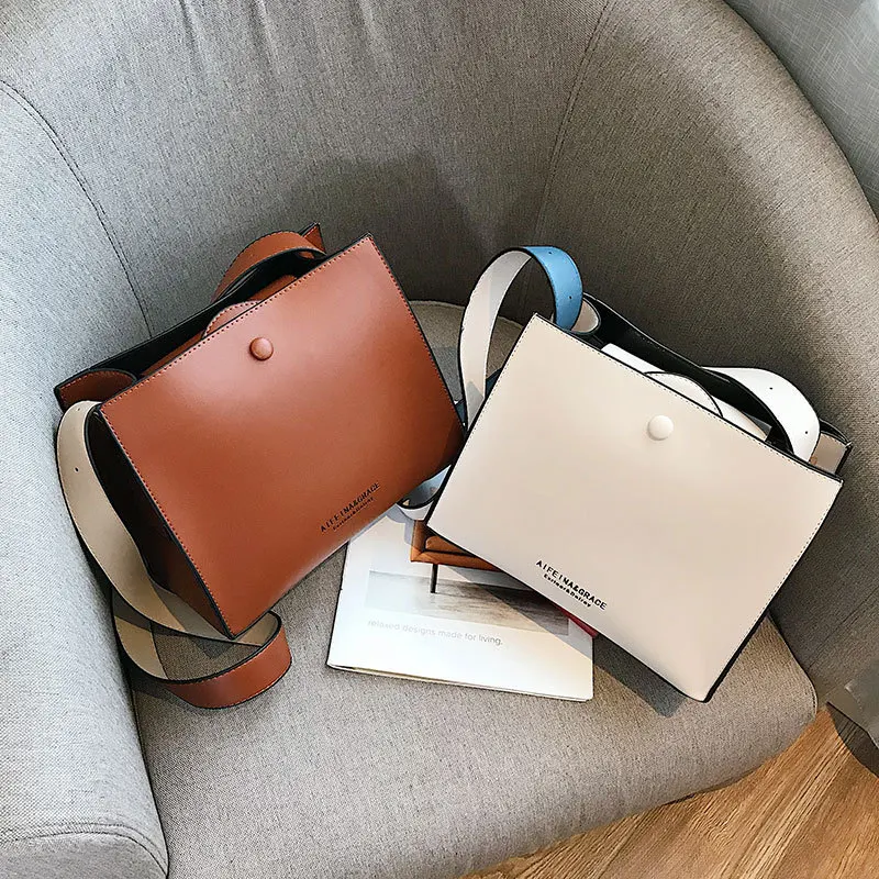 

Women Small Square Bag Pu Leather Solid Color Handbag Crossbody Messenger Bags New Bolsos Mujer 2019 Women Bag