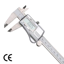 Big discount FUJISAN 0-150 Digital Caliper Stainless Steel Electronic Measurement Instruments mm/inch Vernier Caliper Gauge Measuring Tools