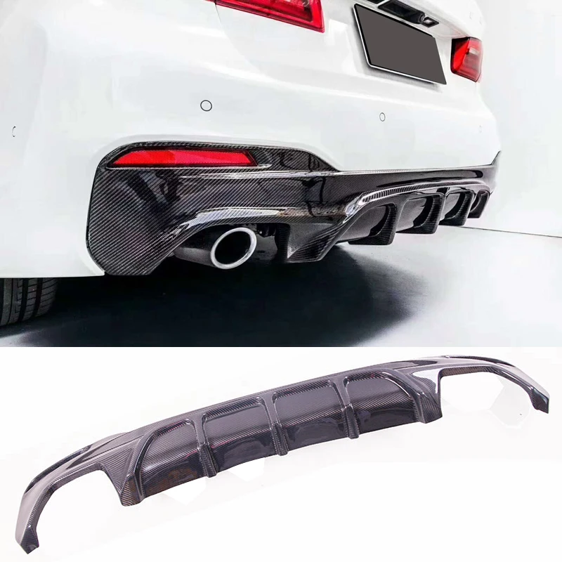 

F-0D Style Carbon fiber Rear Bumper Diffuser Fit For BMW 5-Series G30 G38