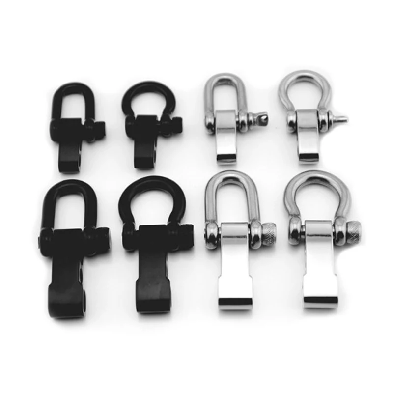 

Stainless steel D shackle with screw pin paracord shackle