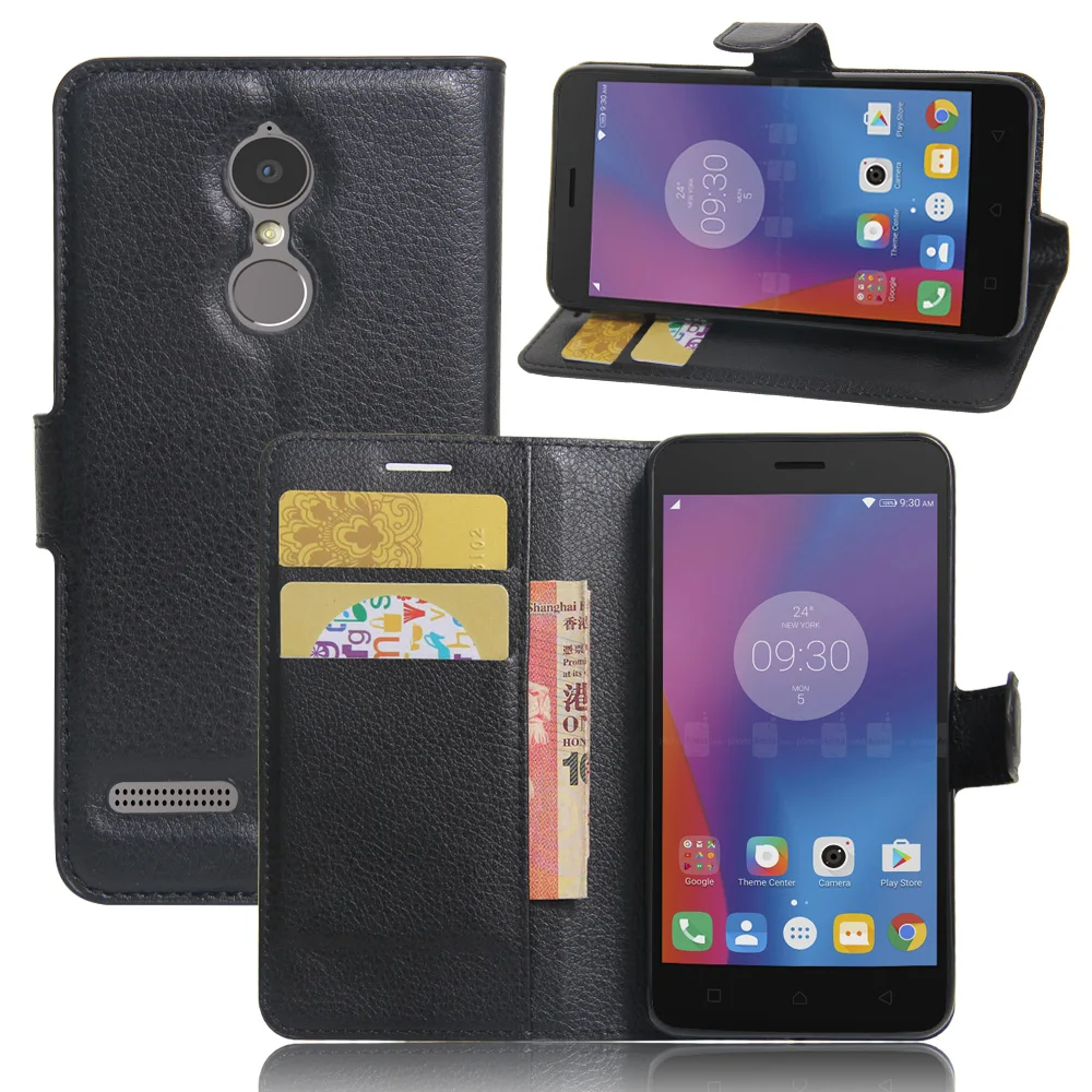 

Luxury Wallet Style PU Leather Case for Lenovo K6 5.0 Inch Power with Card Holders Smart Stand Skin Cover For Lenovo K6 Coque