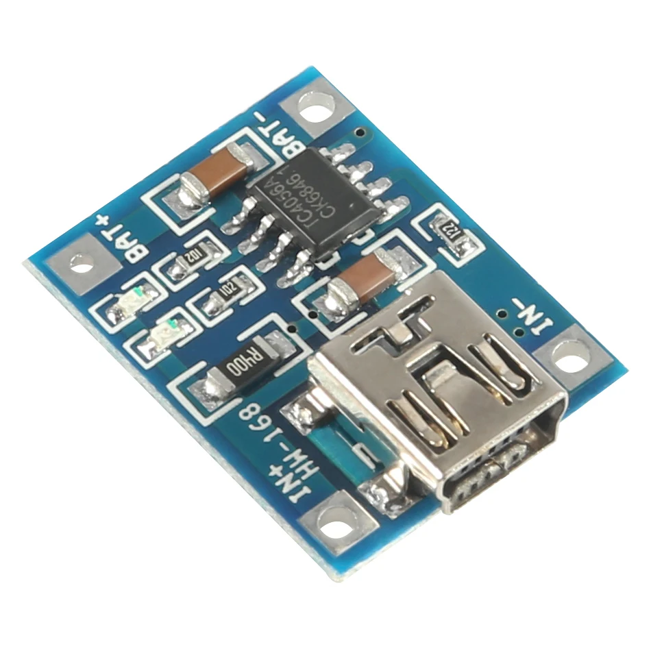 Aokin TP4506 модуль зарядного устройства для литиевой батареи MINI USB 5 в 1A TP4056 зарядная