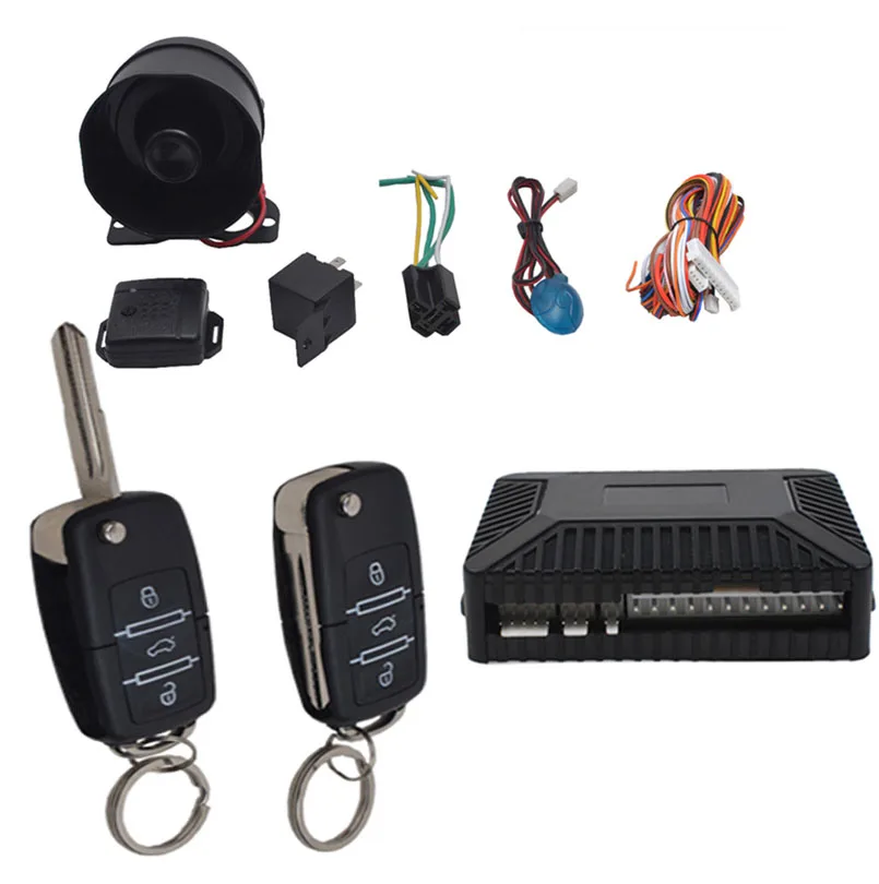 Universal Car Alarm System Remote Central Lock Flip Key Free Shipping