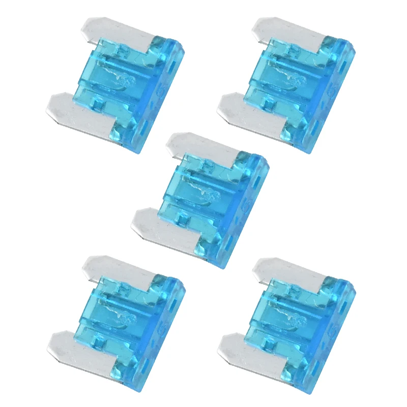 

5pcs Blue Mini Auto Car Fuse kit 15A 15Amp PC Zn alloy Micro Mini Boat Blade Blade Fuses Truck Fuse kit Mayitr