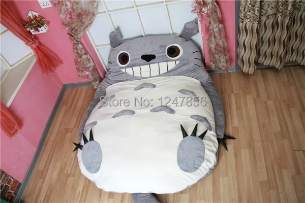 Большая кровать Totoro диван мягкий матрац с героем мультфильма Тоторо дизайн животных для детей татами коврик большой размер Подушка подарок дропшиппинг