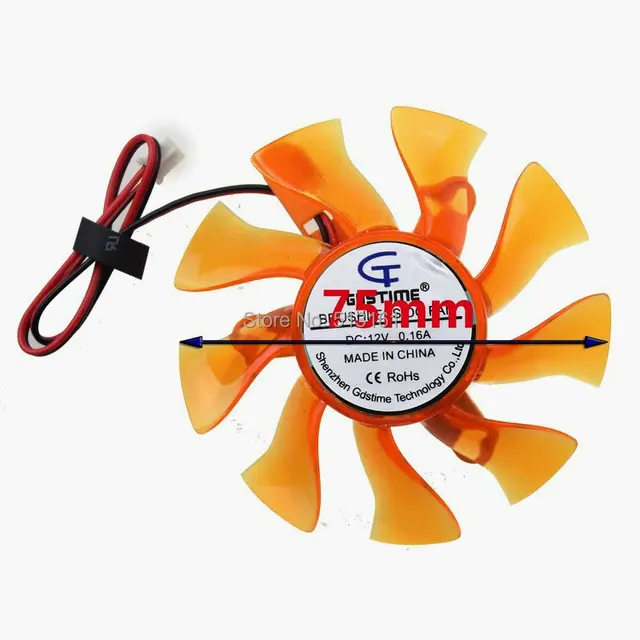 Cheap 10PCS Gdstime 3Pin 75mm DC12V 75x75x15mm For Graphics Card Cooler Cooling Fan Cheap 10PCS Gdstime 3Pin 75mm DC12V 75x75x15mm For Graphics Card Cooler Cooling Fan