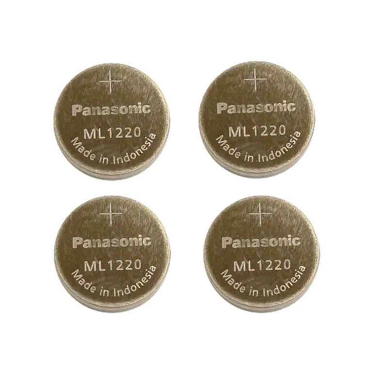 

4PCS/LOT New Cmos Battery Panasonic ML1220 Rechargeable 3V Rtc Bios Clock Backup Reserve