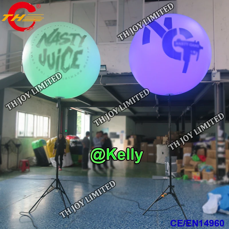 colorful lighted tripod balloon inflatable standing balloon for sale