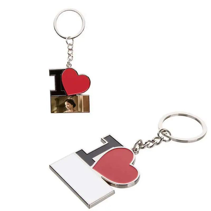 Сублимационные Брелоки для ключей I love red heart стильный брелок с горячей переводной