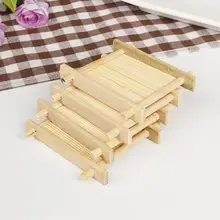 Модный дом из натурального бамбукового дерева Ванная комната душ мыло ЛОТОК блюдо держатель для хранения Plat Burlywood o3