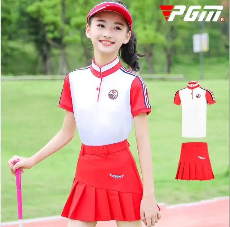 Летняя детская спортивная одежда для гольфа; однотонные спортивные шорты для девочек; дышащая быстросохнущая плиссированная юбка для гольфа
