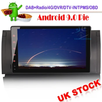 

9" DAB+ Car Stereo WiFi 4G Radio RDS BT DVR OBD DVT-IN for BMW 5 Series E39 E53 X5 M5 Android 9.0 Sat Nav GPS 8-Core