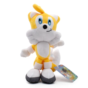 

20cm Yellow Sonic Plush Toys Doll Cartoon Anime Peluche Soft Stuffed Dolls For Children Kids Gift 2019 New