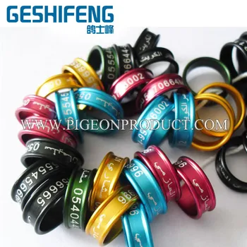 

2016 Colorful cheap aluminium leg rings homing pigeon ring from GSF