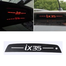 Alta Posizionato Posteriore Luci Dei Freni In Fibra di Carbonio Autoadesivo Per Hyundai Tucson Ix35 Luce del Freno In Fibra di Carbonio Cava Impermeabile