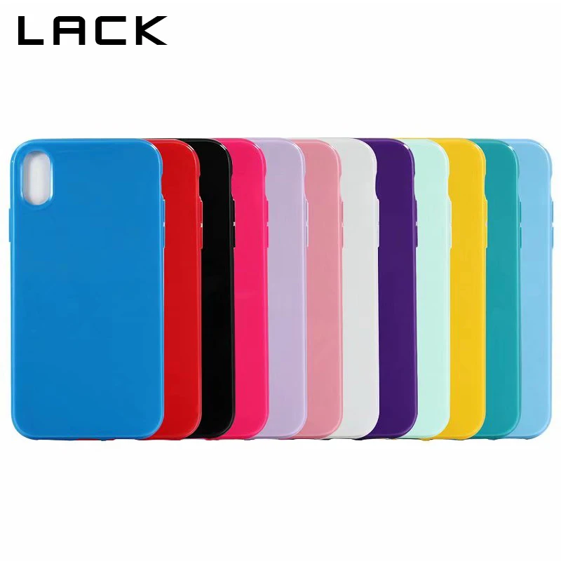 

LACK Simple Solid Color Phone Case For iPhone XS Max Case For iphone XR 6 6S 7 8 Plus Back Cover Ultra thin Soft TPU Cases Coque