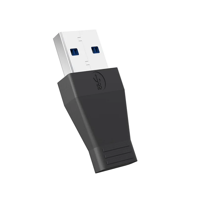 USB3.0 штыревой к type-C гнездовой разъем адаптера высокоскоростной USB кабель для передачи данных адаптер Черный для жесткого диска