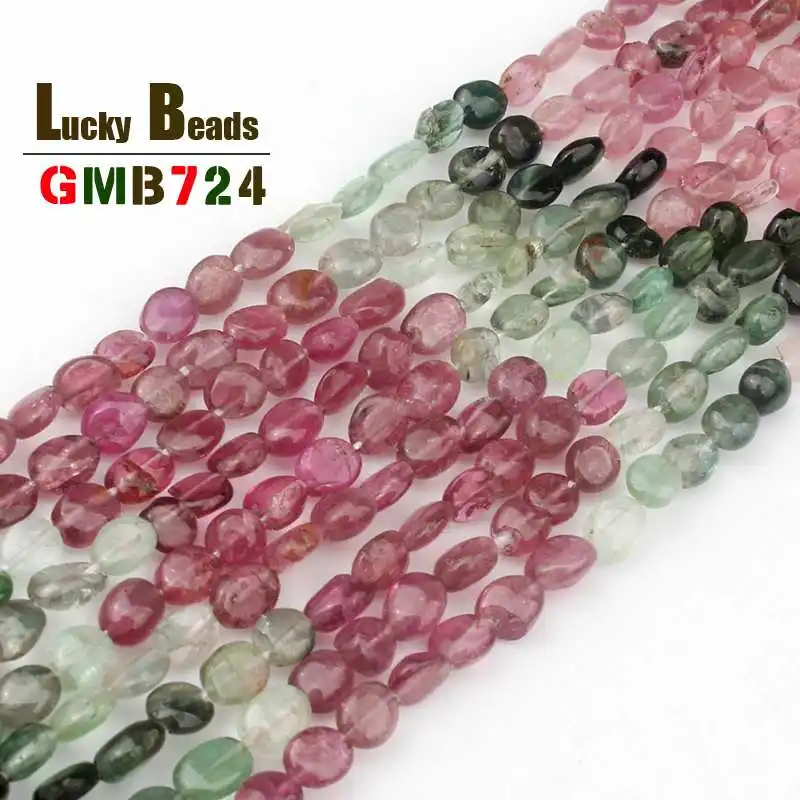 

3-4mm Irregular Tourmaline Stone Beads Natural Loose Spacer Beads For Jewelry Making DIY Bracelet Necklace Accessories 15''