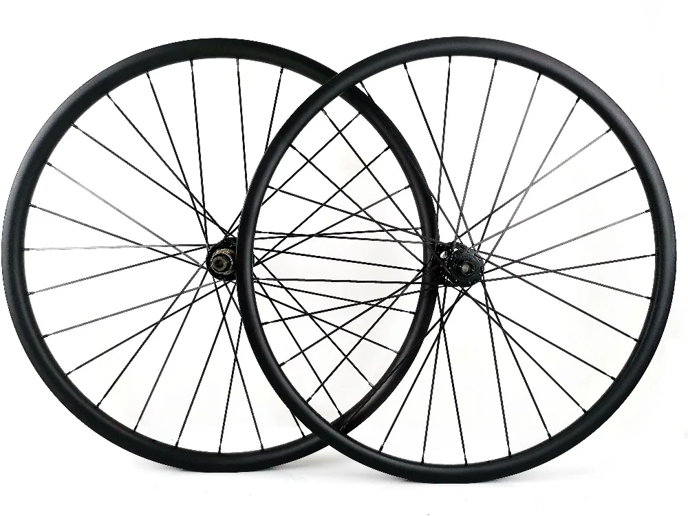 Asymmetric 27.5ER 27mm Width 23mm depth super light MTB Carbon Wheels Mountain bike XC Hookless