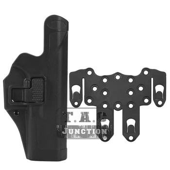 

Tactical Sepra Level 2 Auto Lock Duty Right Hand Full Length Pistol Holster w/ STRIKE MOLLE Platform for Glock 17 19 22 23 31 32
