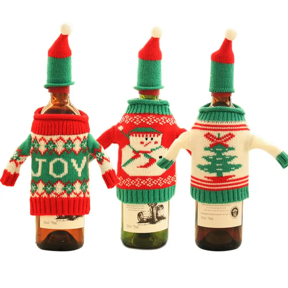 Creative Knit Sweater Christmas Wine Set Wine Bottle