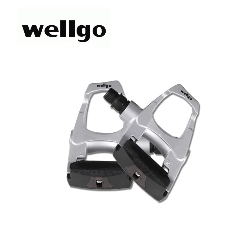 Wellgo pedals road bicycle automatic lock foot pedal DU bearing super 296g a pair W40 high quality AliExpress Sports & Entertainment