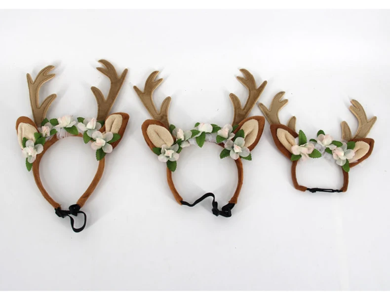 Pet Hair Band Christmas Elk Head Hoop Hair Accessories for Cats Dogs Christmas Decoration for Pets Good Quality