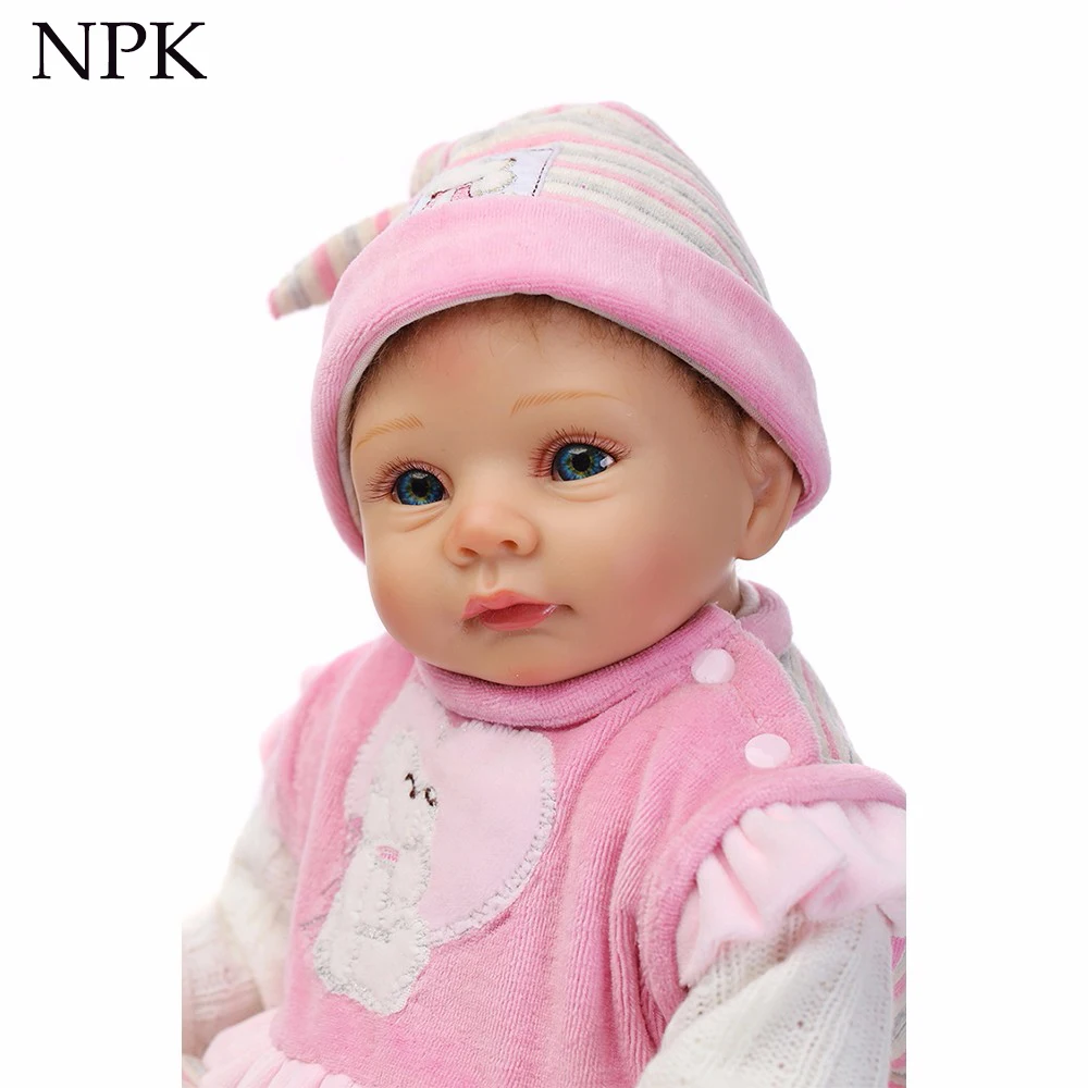 

NPK 55cm full body doll Silicone Reborn Boneca Realista Baby Dolls For Princess Children Birthday girls Gift Bebes Reborn Dolls