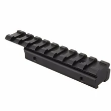 Ласточкин хвост Удлинительный Вивер Пикатинни адаптер 11 мм до 20 мм Растяжимая тактическая база для прицела крепление для винтовки/пневматического пистолета Охота