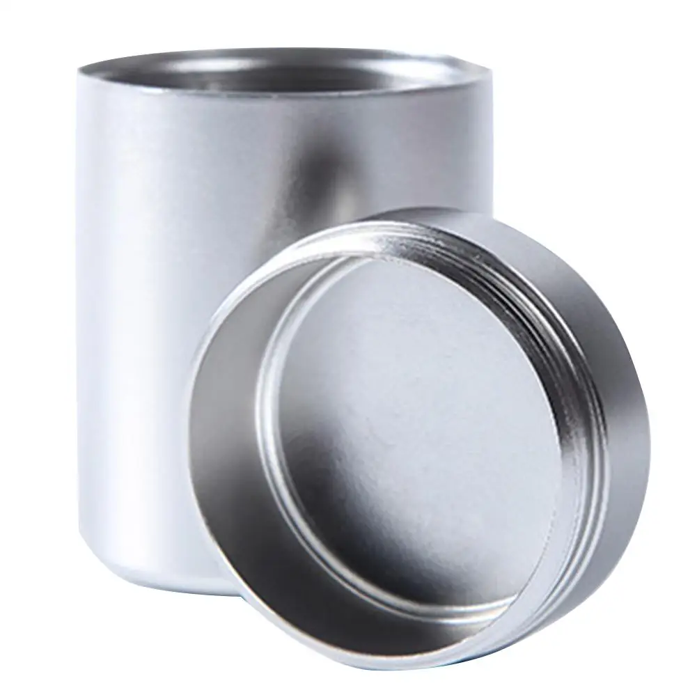 80ml Metal Aluminum Sealed Cans Portable Travel Tea Caddy Airtight Smell Proof Container Stash Jar 5