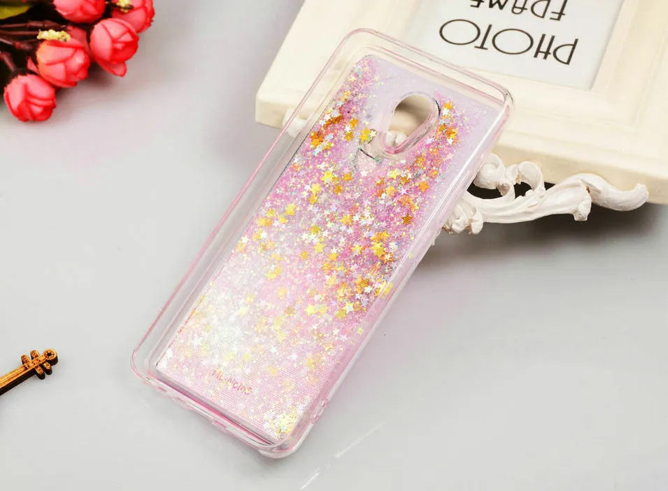 WHAY Cases for Meizu M5 Note Case Glitter Cute Bottle Dynamic Liquid M5Note Cover for Meizu M5Note Case M5 Note Silicone Funda (4)