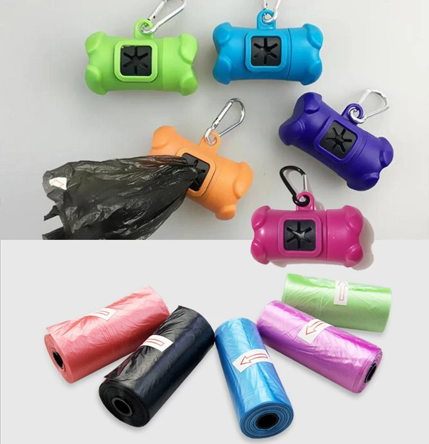 

Pet Poop Bag Set Garbage Bag Carrier Holder Pet Dog Trash Bag Dispenser Storage Box Clean Up Waste Bag