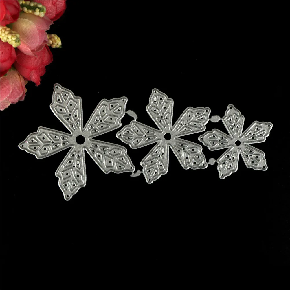 

DIY Album Card Craft Decorative Beautiful Flowers Shape Metal stencils For Scrapbooking Practice Drafting Supplies