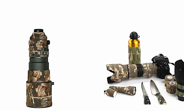 

Camera camouflage skin wrapped camera lens anti-fall and anti-knock rubber cloth anti-oxidation for Canon Nikon Sony