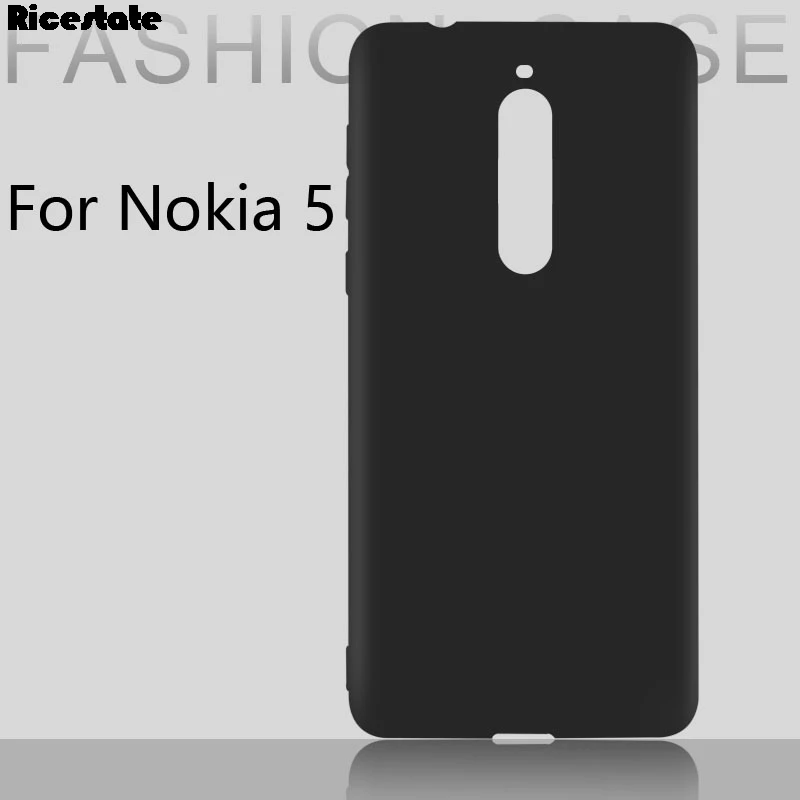 Матовый Силиконовый ТПУ мягкий чехол накладка для Nokia 3 5 6 7 8 9 2 1 X5 X6 X7 X71 черный - Фото №1