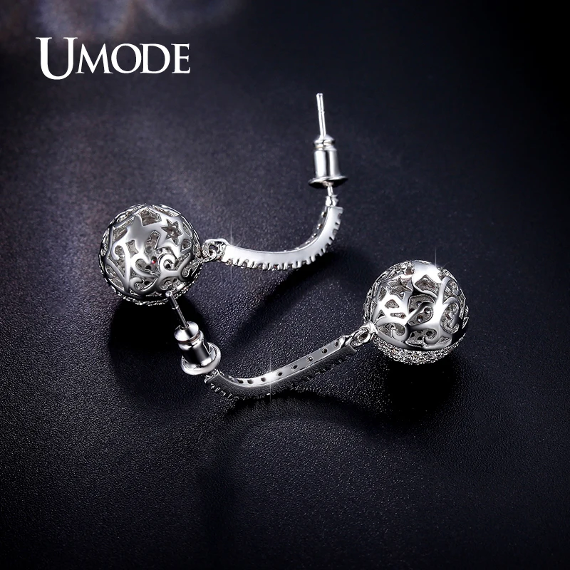 UMODE серьги-капли с кристаллами для женщин, Новая мода CZ Brincos Grandes Fashion Para Mulheres Bijoux Femme, рождественские подарки AUE0249