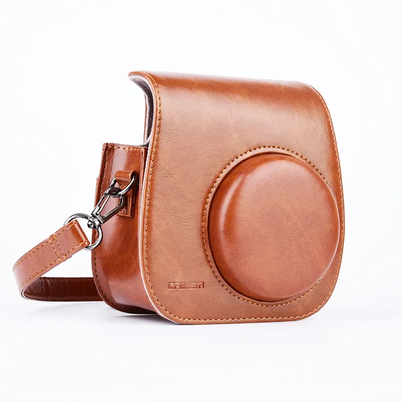 2017 Leather Camera Strap Shoulder Bag Case Cover Pouch Protector for Polaroid Photo Camera for Fuji Fujifilm Instax Mini 8 camera : image 2017 Leather Camera Strap Shoulder Bag Case Cover Pouch Protector for Polaroid Photo Camera for Fuji Fujifilm Instax Mini 8 camera