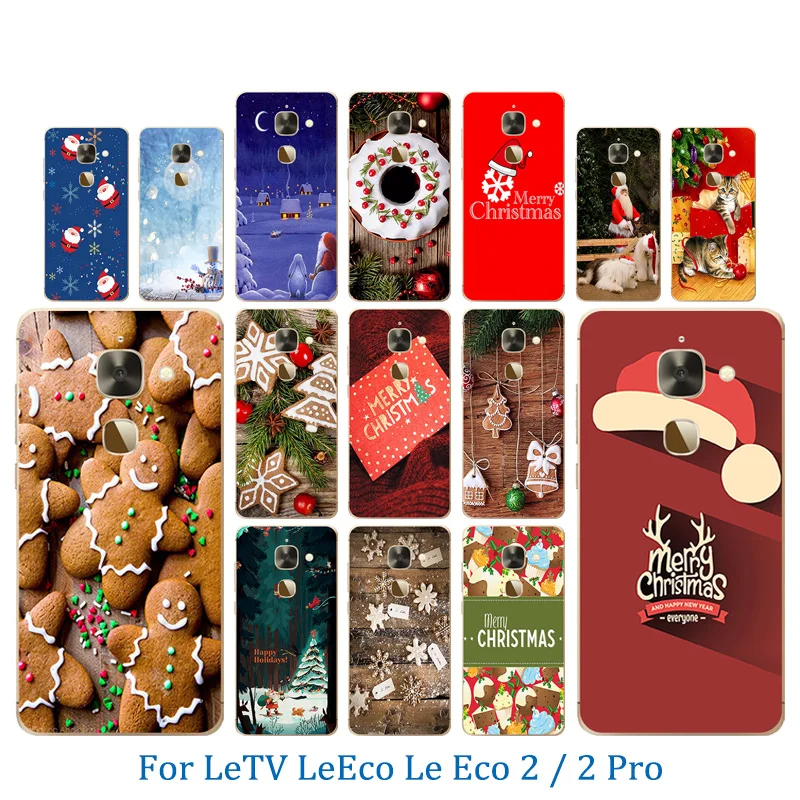 Для Letv LeEco Le Eco 2/2 Pro Чехол Мягкий силиконовый TPU чехол веселый X'MAS шаблон телефон 5