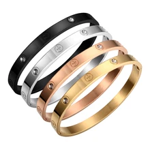 Модные Браслеты Pulseiras с кристаллами крест браслеты и браслет для женщин и мужчин пара браслет из нержавеющей стали золотой цвет свадебные украшения подарок Модные Браслеты Pulseiras с кристаллами крест браслеты и браслет для женщин и мужчин пара браслет из нержавеющей стали золотой цвет свадебные украшения подарок
